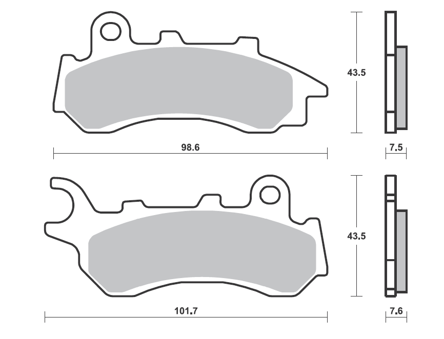 Obrázek produktu Brzdové destičky BREMBO 7118 Brzdové destičky pro skútry CC 7118