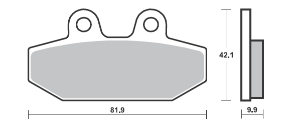 Obrázek produktu Brzdové destičky BREMBO ze slinutého kovu - 07HD23SP 07HD23SP