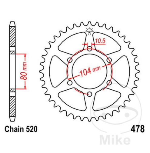 Obrázek produktu Stírací kroužek KYB 120301600201 16mm RM-type