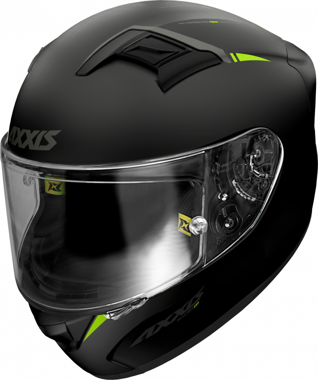 Obrázek produktu Integrální helma AXXIS GP RACER SV FIBER SOLID fluo žlutá XS 41040001353