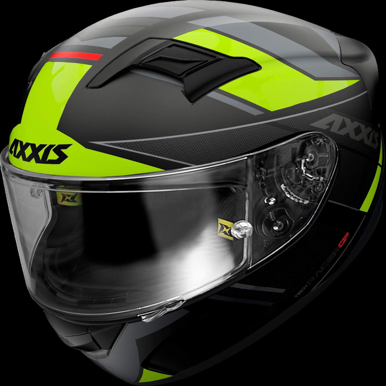 Obrázek produktu Integrální helma AXXIS GP RACER SV FIBER TECH matná fluo žlutá XS 41048971353