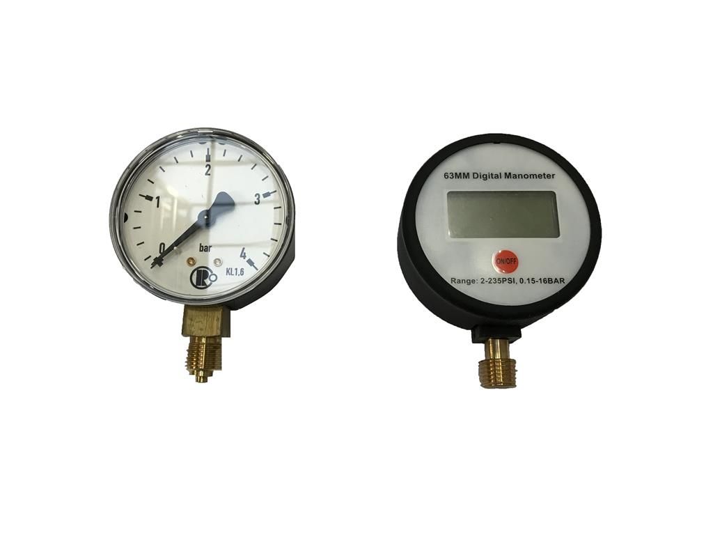 Obrázek produktu Manometer KYB 150370000401 analog 0-4 bar 150370000401