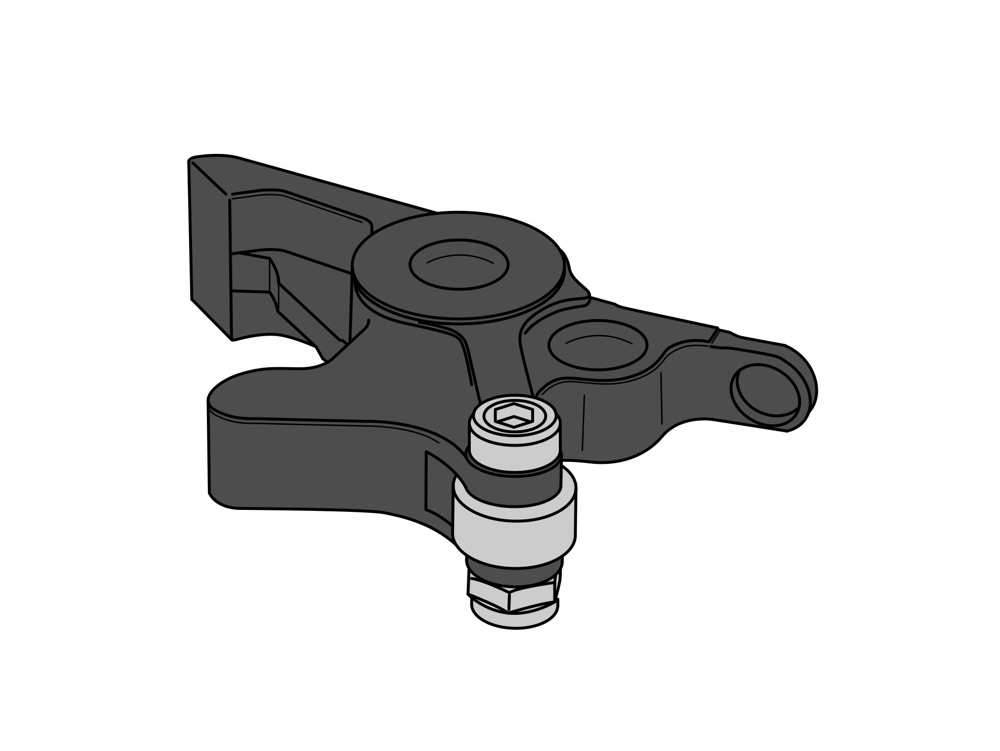 Obrázek produktu Adaptér pro páčku brzdy PUIG 20871N černý