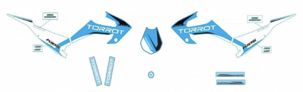 Obrázek produktu Sada samolepek TORROT BE95000CT-CNC-1 MOTOKROS KIDS BE95000CT-CNC-1