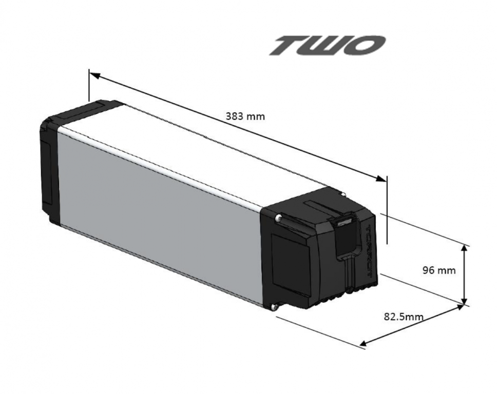 Obrázek produktu Vyjímatelná baterie TORROT TWO EE40000TT-CNC-1 48V 8.8Ah 13S4P KIDS EE40000TT-CNC-1