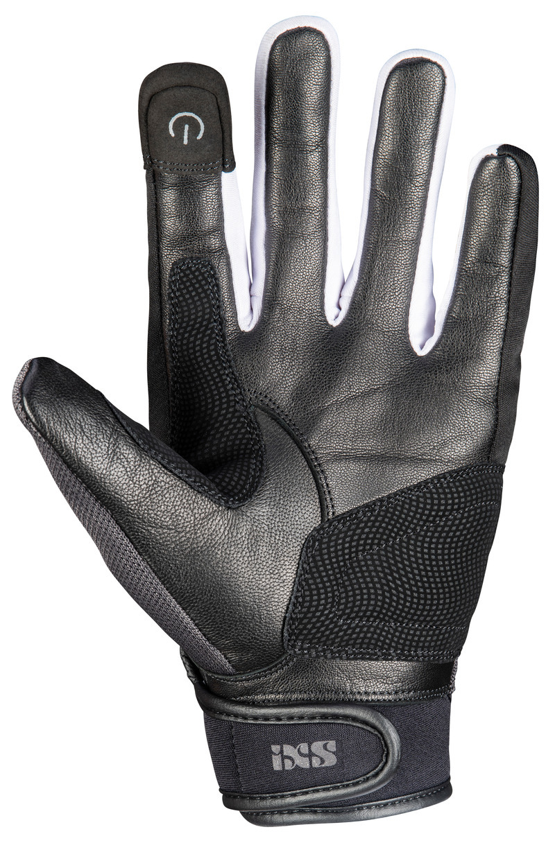 Obrázek produktu Klasické rukavice iXS EVO-AIR X40464 černo-tmavě šedo-bílá XL X40464-391-XL