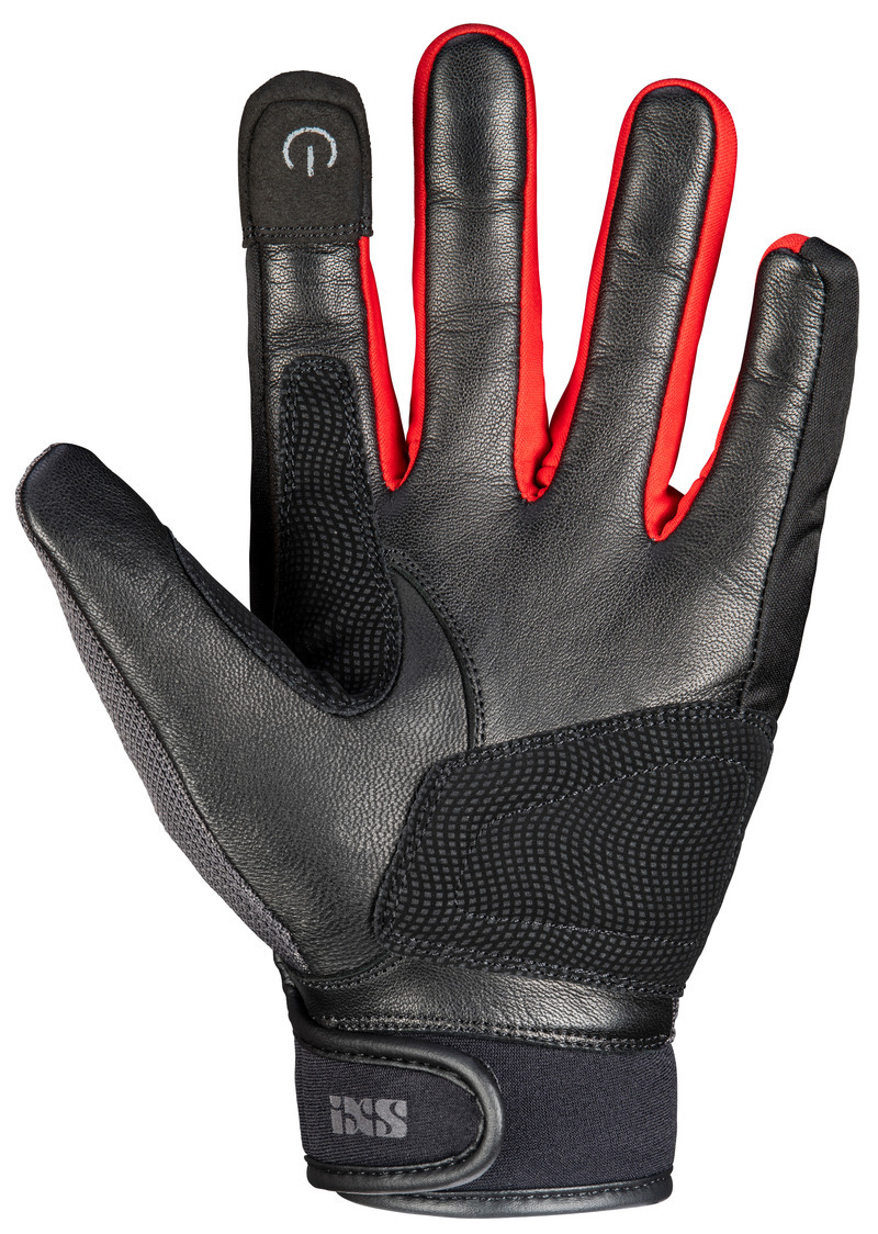 Obrázek produktu Klasické rukavice iXS EVO-AIR X40464 černo-tmavě šedo-červená L X40464-392-L