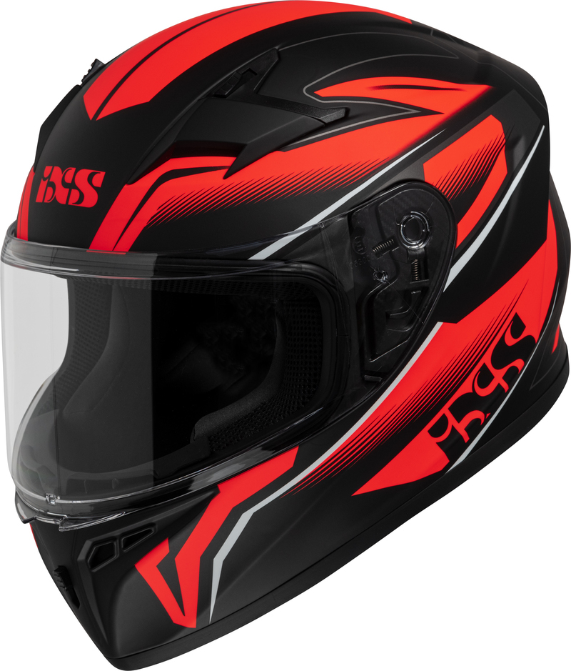 Obrázek produktu Integrální helma iXS iXS136 2.0 X14807 matná černá-červená L X14807-M32-L