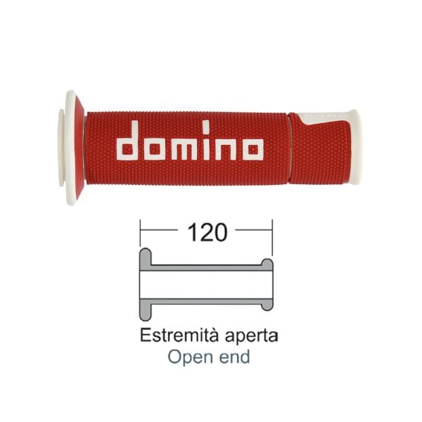 Obrázek produktu Rukojeti DOMINO Road-Racing 184161240 červenobílé 184161240