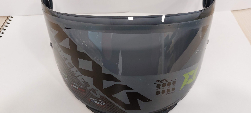 Obrázek produktu Plexi AXXIS MAX VISION V-09 DARK for GP Racer helmet 483500437