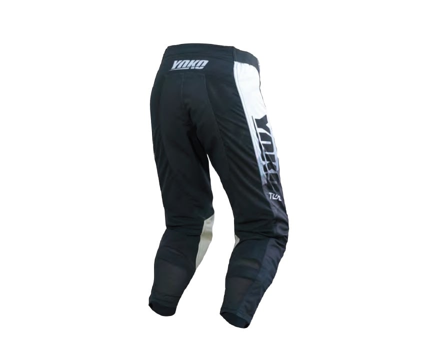 Obrázek produktu Motokrosové kalhoty YOKO TWO černo/bílo/šedé 28 65-226504-28