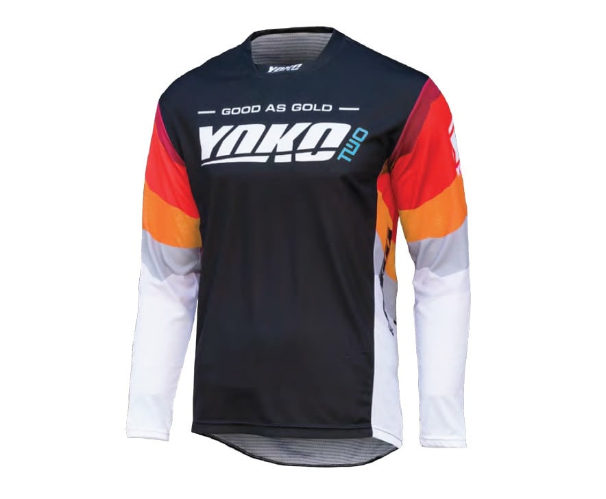 Obrázek produktu Motokrosový dres YOKO TWO černo/bílo/červené M 66-226605-M