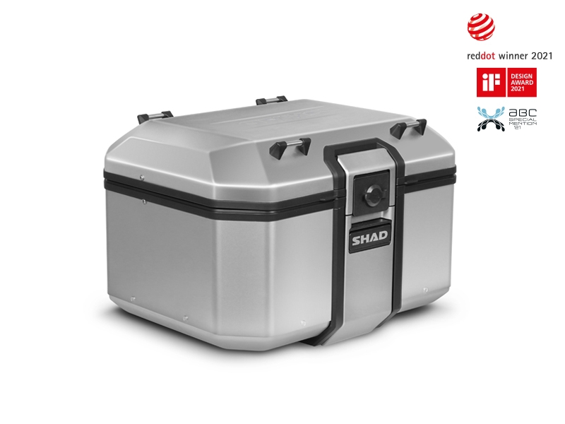 Obrázek produktu Kompletní sada hliníkových kufrů SHAD TERRA, 48L topcase 47L/47L boční kufry, včetně montážní sady a plotny SHAD Zontes ZT310-T/ T2-310