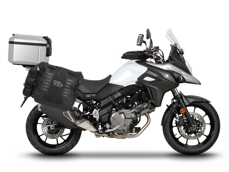 Obrázek produktu Kompletní sada bočních adventure brašen SHAD TERRA TR40 a hliníkového 55L vrchního kufru, včetně montážní sady SHAD SUZUKI DL 650 V-Strom