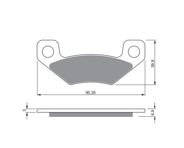 Obrázek produktu Brzdové destičky GOLDFREN 315 S33 STREET REAR 26-1875