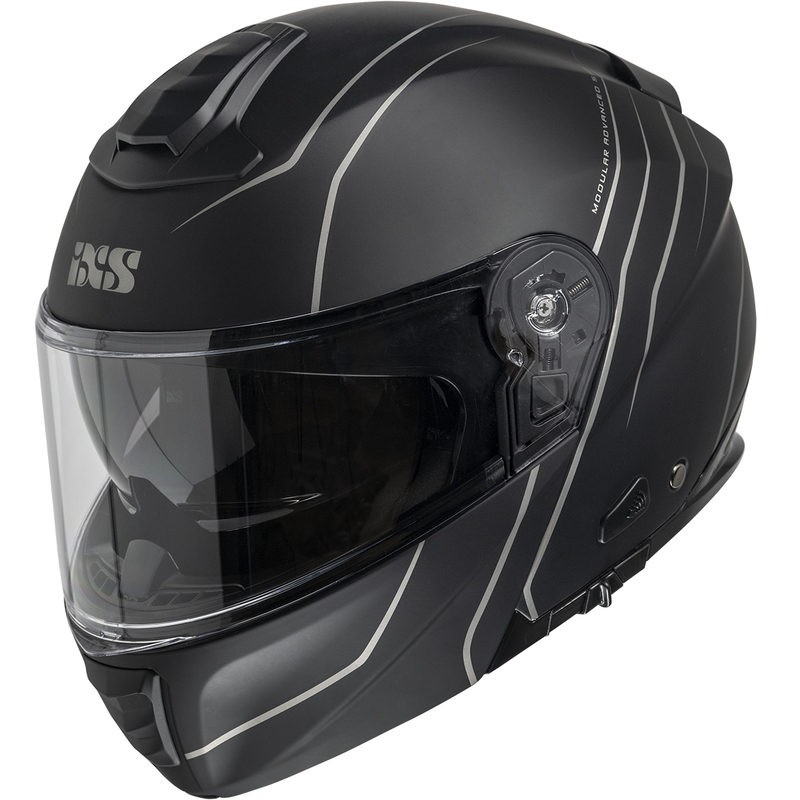Obrázek produktu Flip-up helmet iXS iXS 460 FG 2.0 X15901 matt black - grey XL X15901-M39-XL