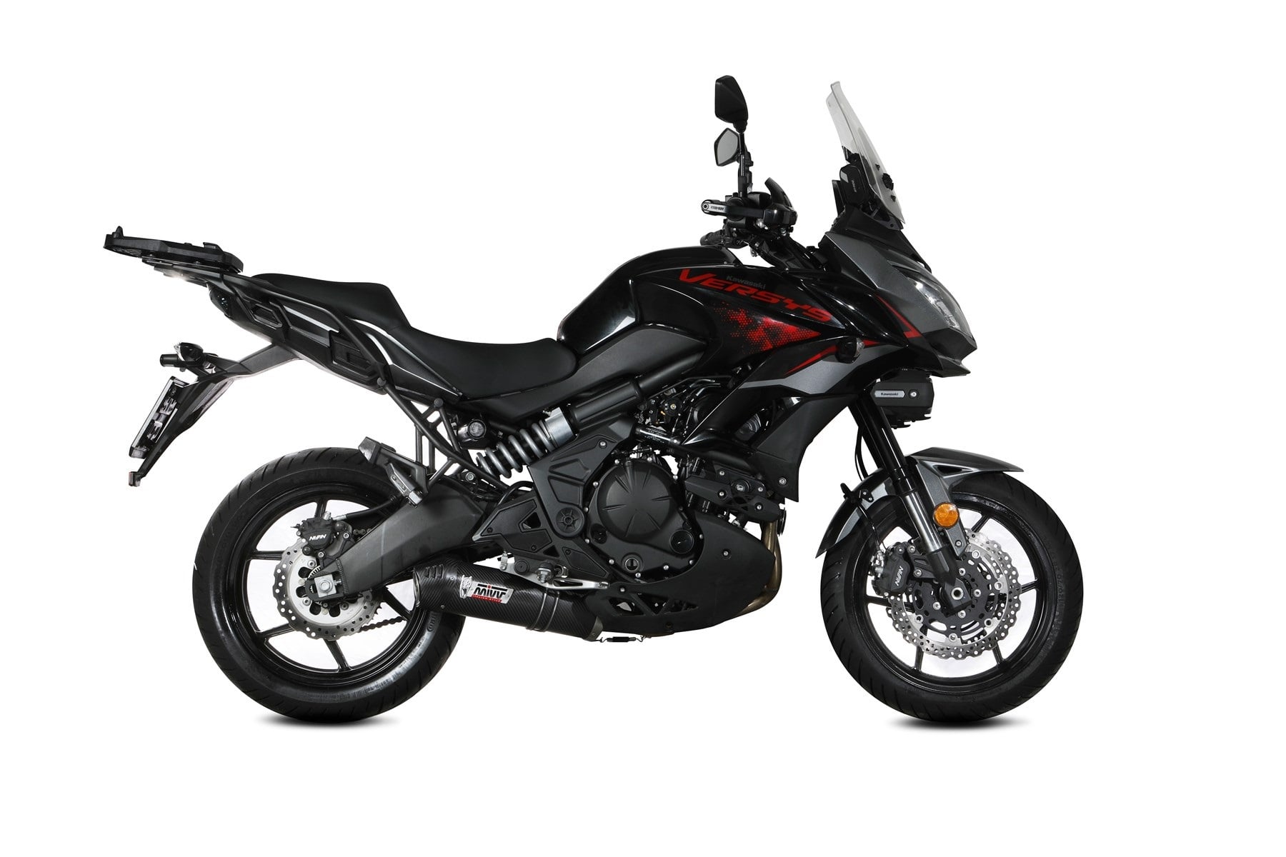 Obrázek produktu Výfuk kompletní 2x1 MIVV OVAL K.055.L3C Uhlík s uhlíkovým krytem K.055.L3C