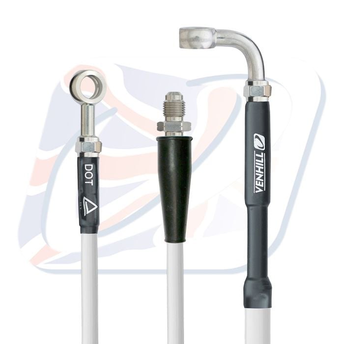 Obrázek produktu Hadice zadní brzdy Venhill K02-2-030/P-WT bílá K02-2-030/P-WT