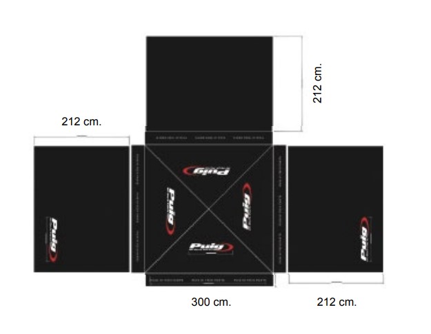 Obrázek produktu Tent PUIG 21447N černý 21447N