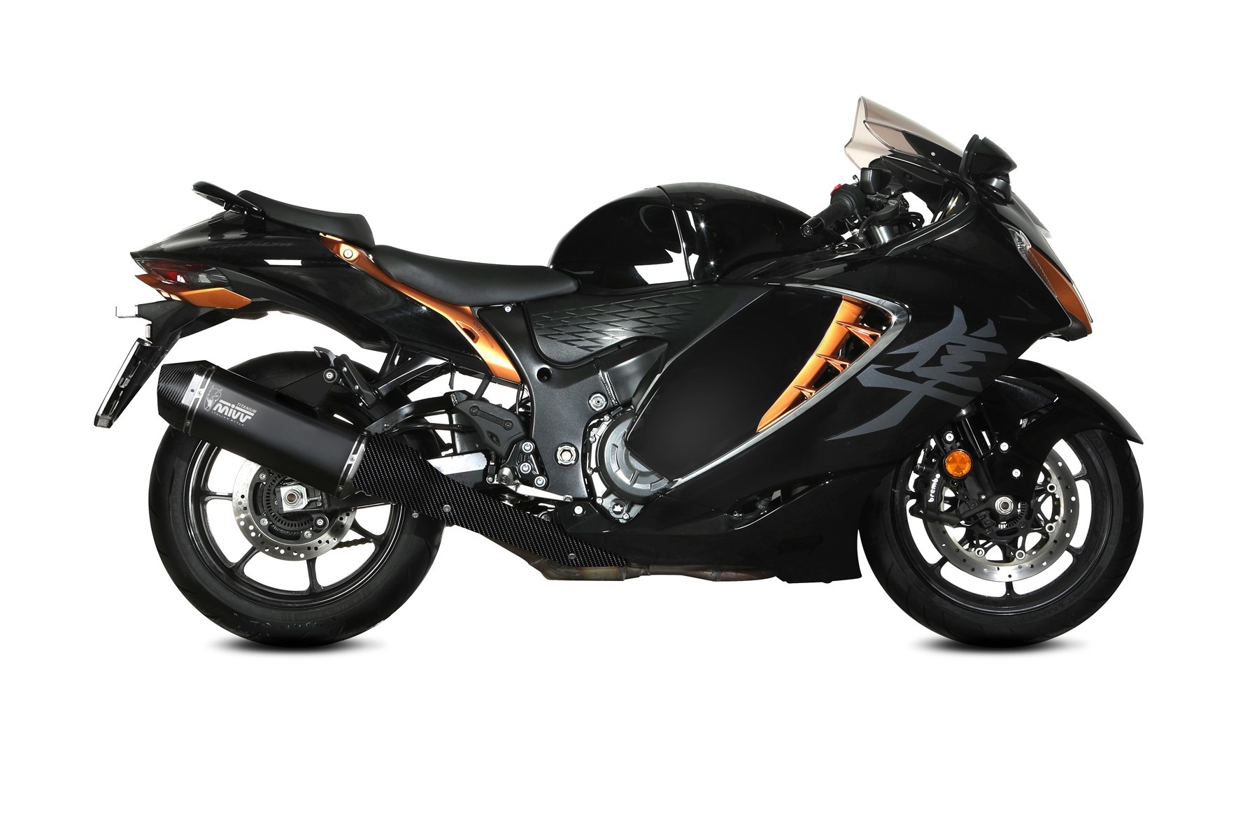 Obrázek produktu 2 koncovky výfuku MIVV SPEED EDGE S.060.LRTB Černý titan S.060.LRTB