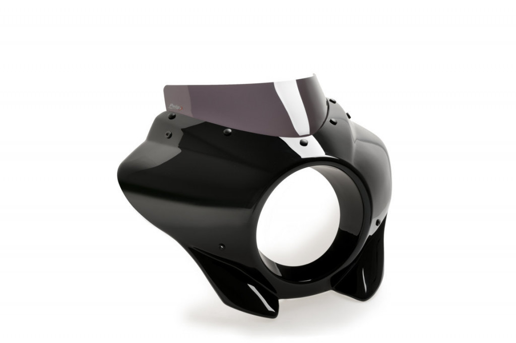 Obrázek produktu Plexi štít PUIG MIRAGE 21460F tmavá kouřová lesklé černé pouzdro 21460F