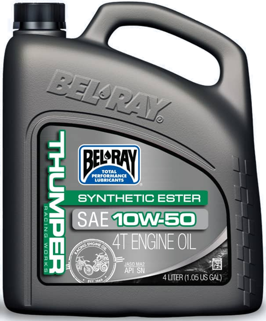Obrázek produktu Motorový olej Bel-Ray THUMPER RACING WORKS SYNTHETIC ESTER 4T 10W-50 4 l