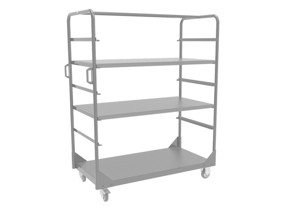 Obrázek produktu Fairing trolley with 3 shelves LV8 EQC3R.PRC.O oranžová EQC3R.PRC.O