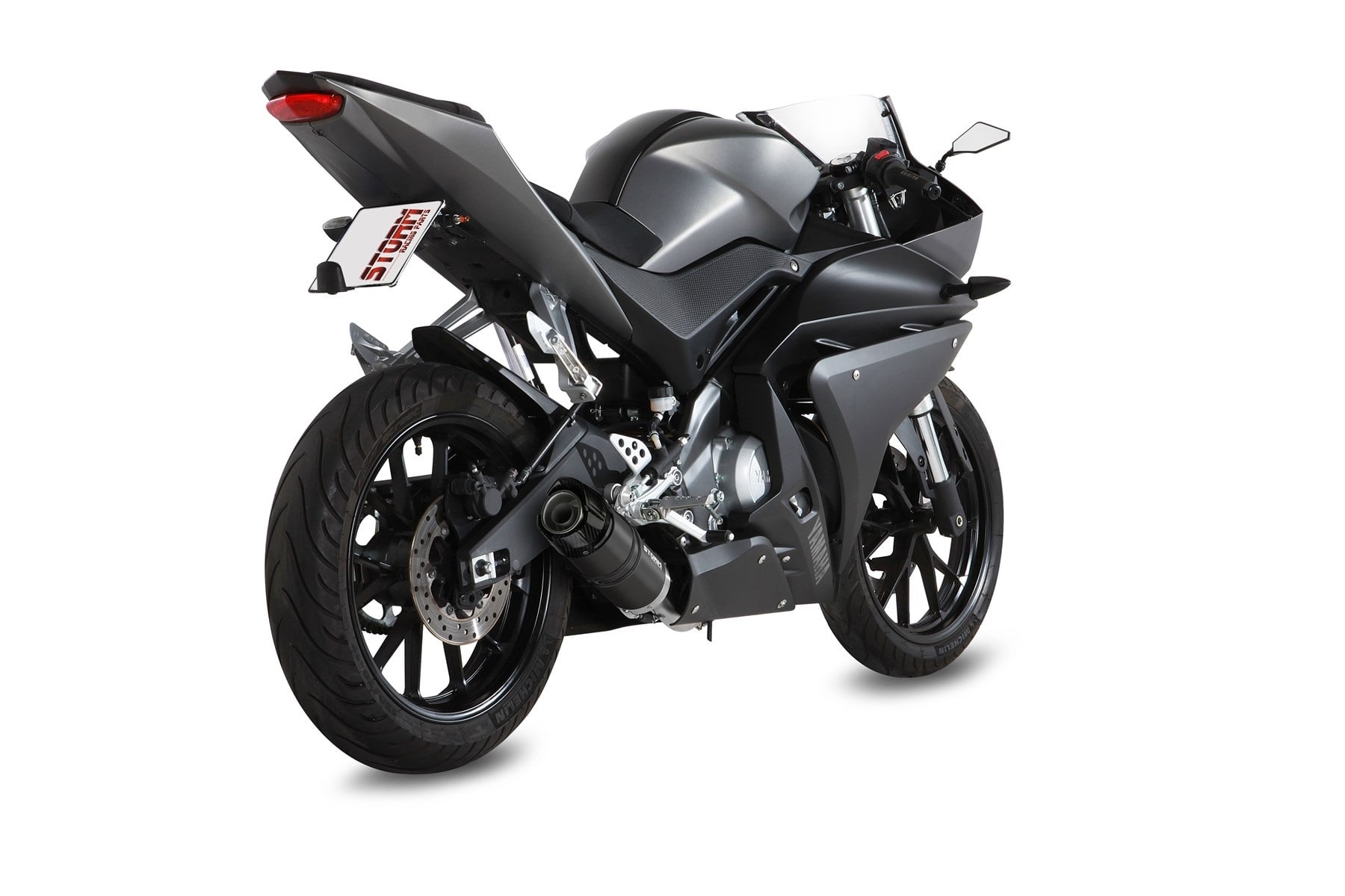 Obrázek produktu Výfuk kompletní 1x1 STORM GP Y.047.LXSBC Černý s uhlíkovou koncovkou Y.047.LXSBC