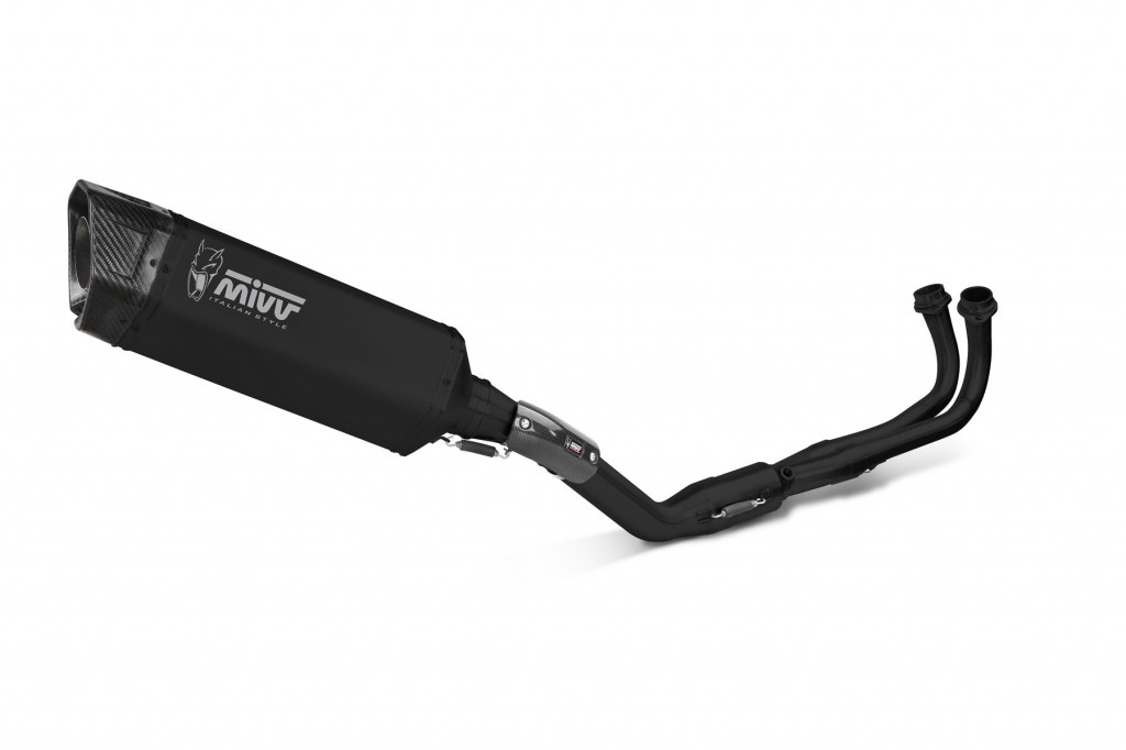 Obrázek produktu Výfuk kompletní 2x1 MIVV SR-1 Y.073.LR1XBN černá Y.073.LR1XBN