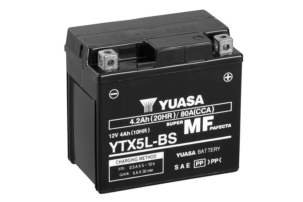 Obrázek produktu YUASA W/C Bezúdržbová baterie s tovární aktivací - YTX5L FA YTX5L