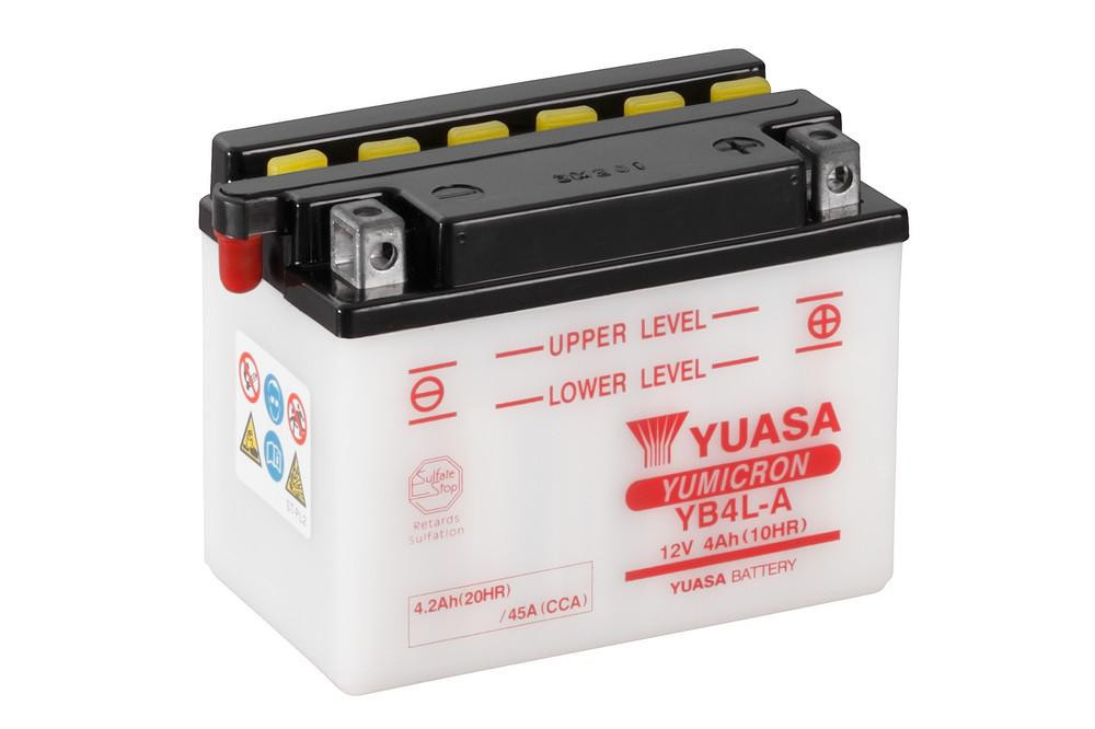 Obrázek produktu Konvenční baterie YUASA bez kyselinové sady - YB4L-A YB4L-A