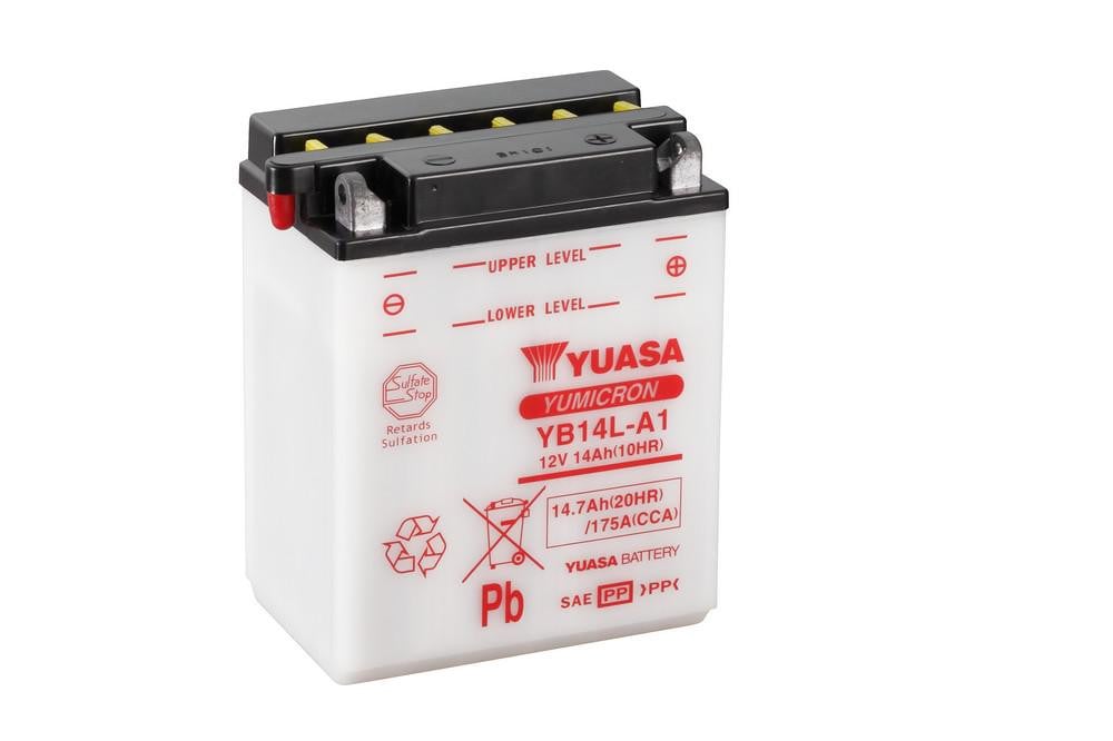 Obrázek produktu Yumicron akumulátor bez kyseliny YUASA YB14L-A1 102086