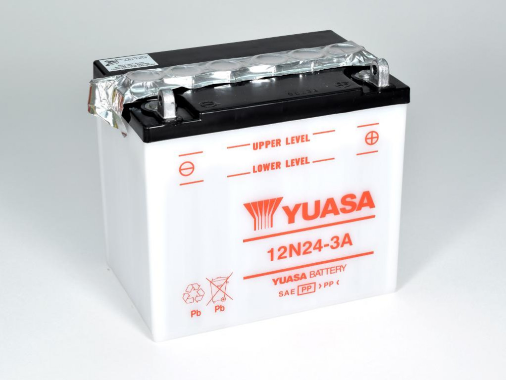 Obrázek produktu Konvenční 12V akumulátor bez kyseliny YUASA 12N24-3A 12N24-3A