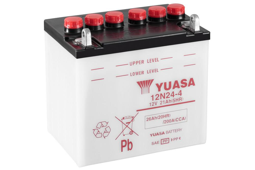 Obrázek produktu Konvenční 12V akumulátor vč. kyseliny YUASA 12N24-4 101813