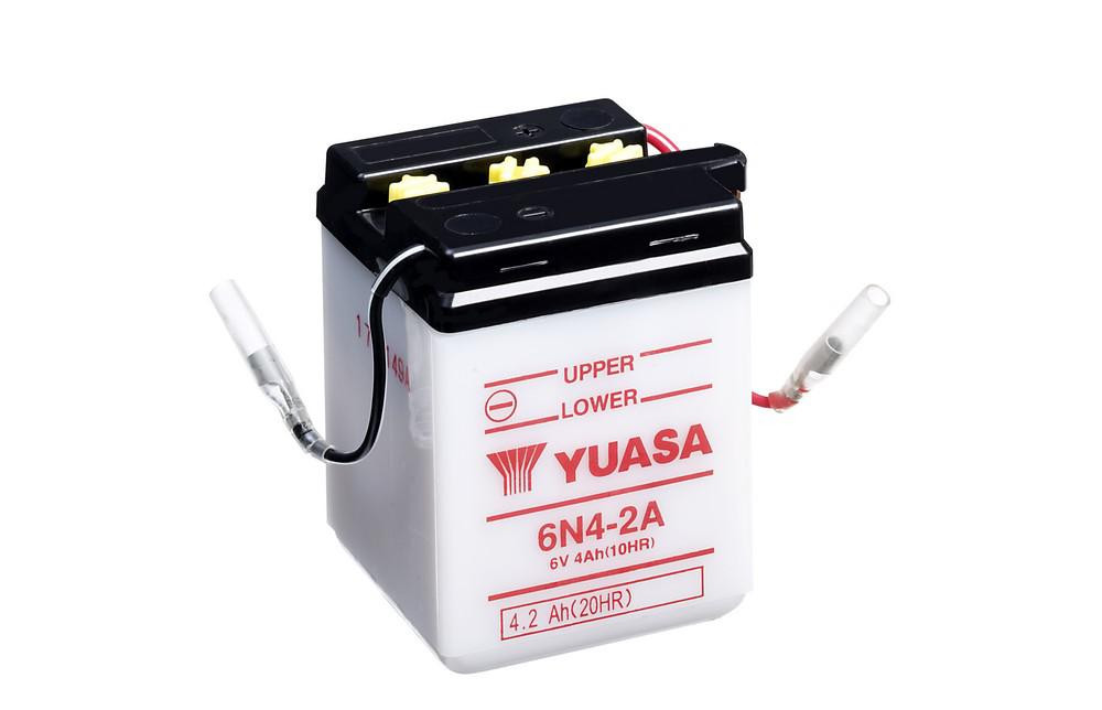 Obrázek produktu Konvenční baterie YUASA bez kyselinové sady - 6N4-2A 6N4-2A