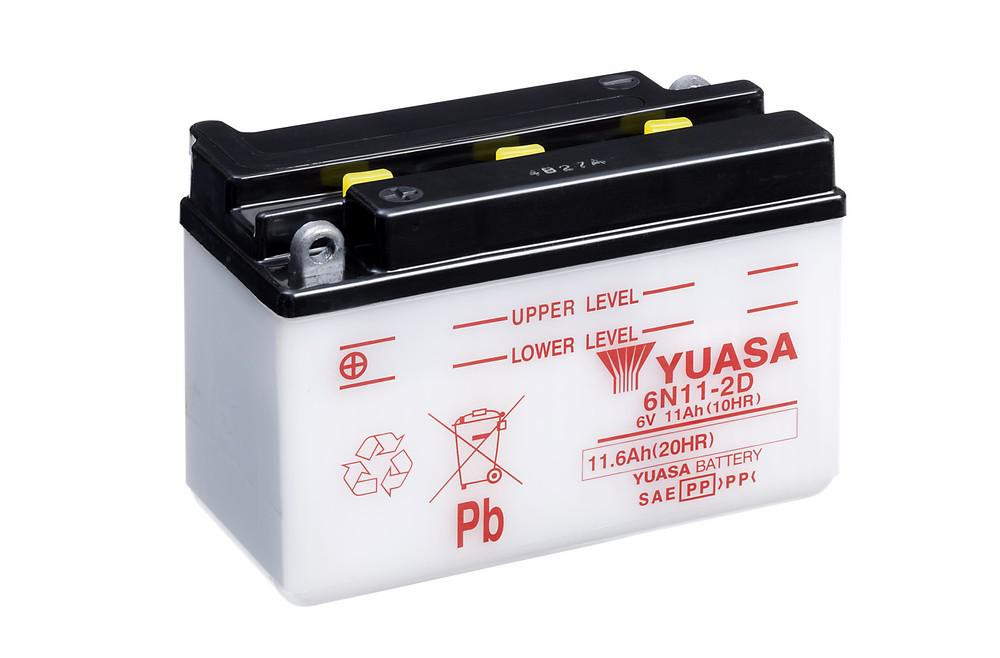 Obrázek produktu Konvenční baterie YUASA bez kyselinové sady - 6N11-2D 6N11-2D