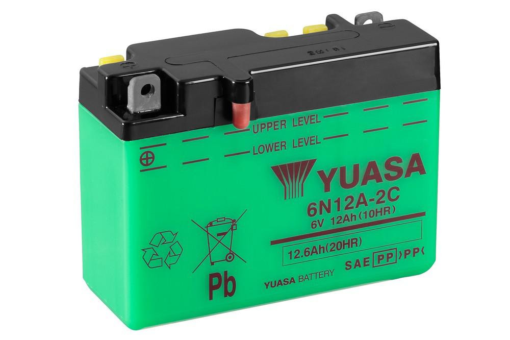 Obrázek produktu Konvenční baterie YUASA bez kyselinové sady - 6N12A-2C/B54-6 6N12A-2C
