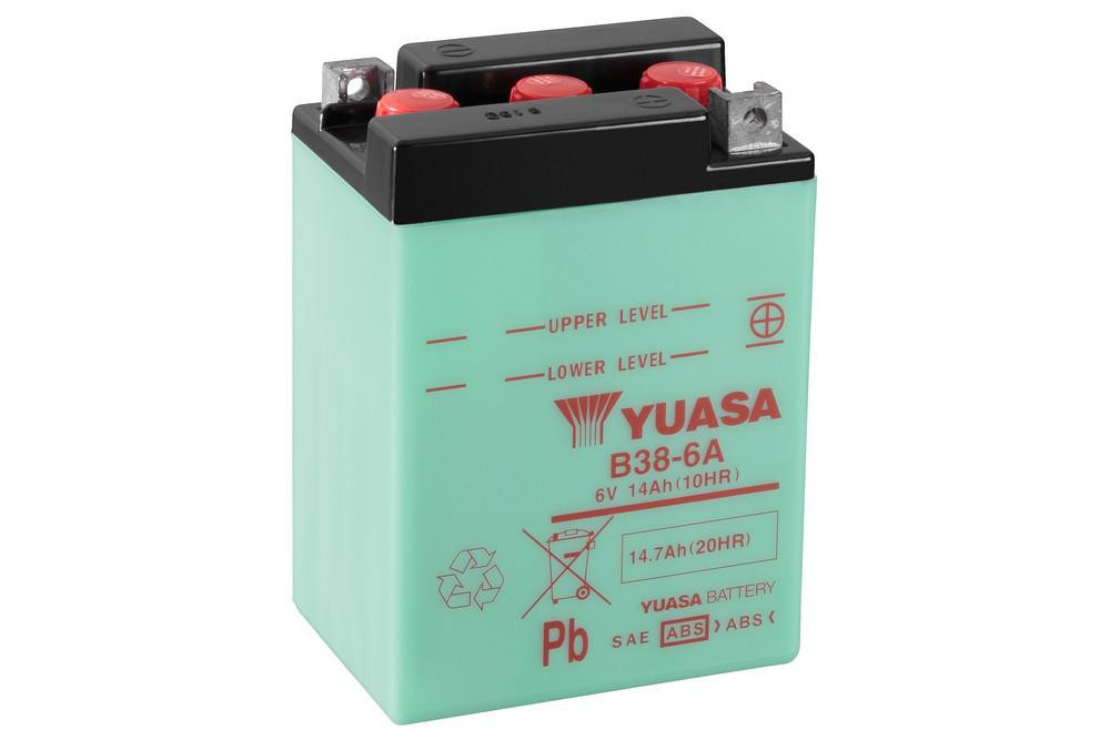 Obrázek produktu Konvenční baterie YUASA bez kyselinové sady - B38-6A B38-6A
