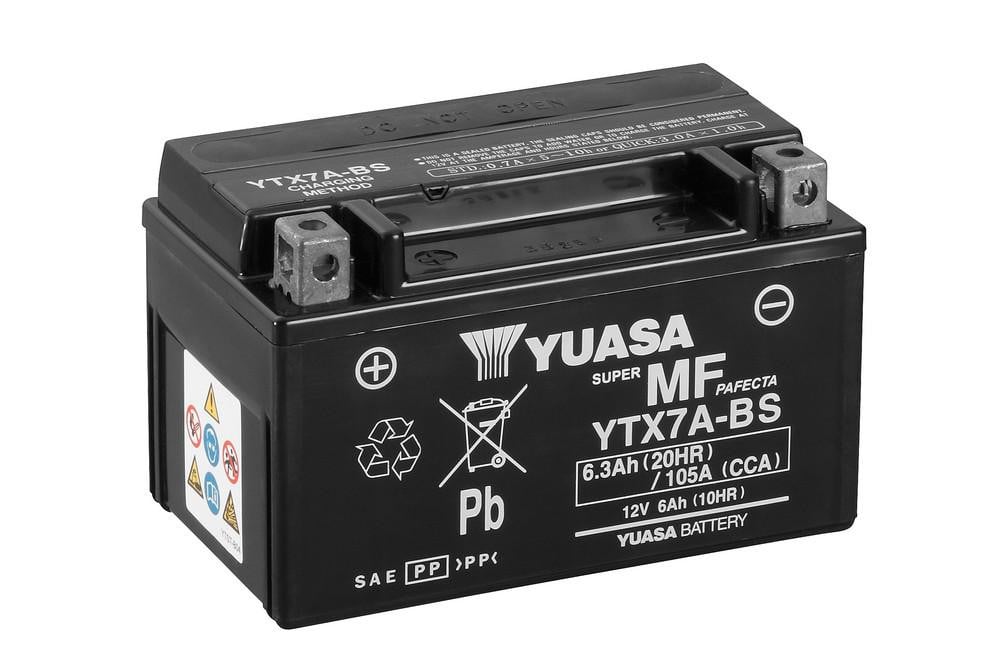 Obrázek produktu Bezúdržbová motocyklová baterie YUASA YTX7A-BS 102202