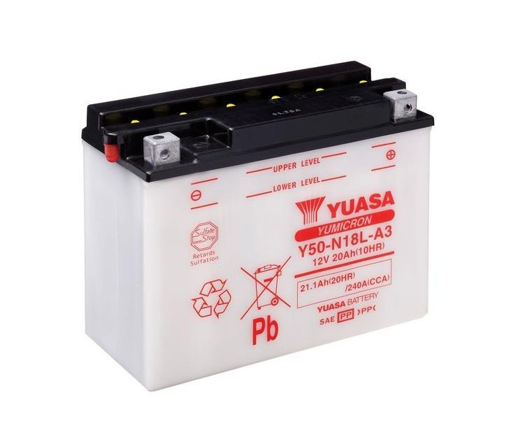 Obrázek produktu Yumicron akumulátor bez kyseliny YUASA Y50-N18L-A3 102042