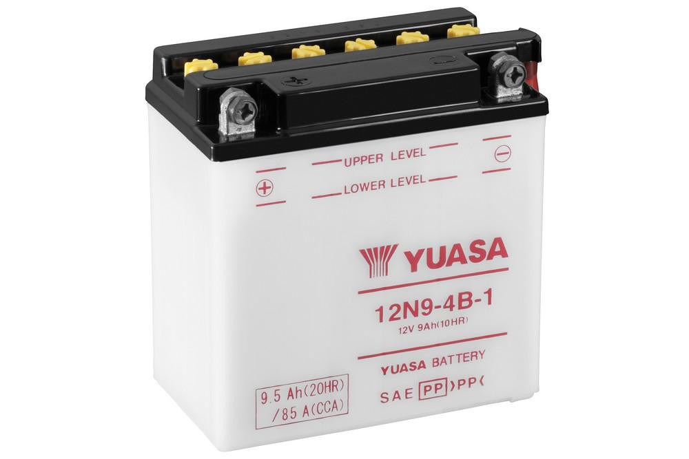Obrázek produktu Konvenční 12V akumulátor vč. kyseliny YUASA 12N9-4B-1 101838