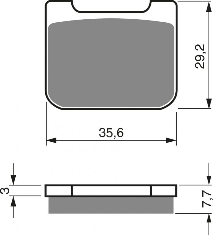 Obrázek produktu Brzdové destičky GOLDFREN 175 GP6 175 GP6
