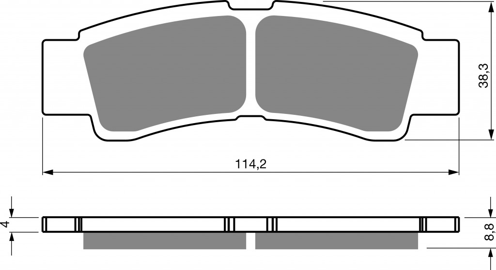 Obrázek produktu Brzdové destičky GOLDFREN 412 K5 412 K5
