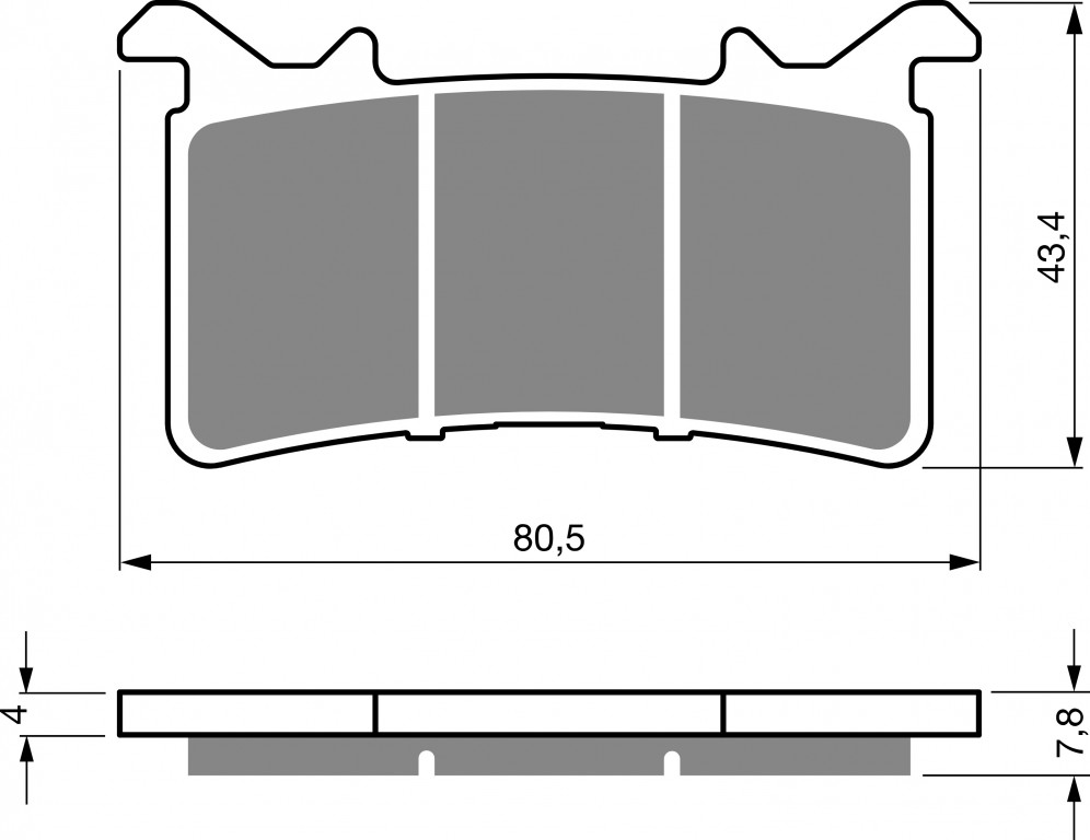 Obrázek produktu Brzdové destičky GOLDFREN 415 S3 415 S3