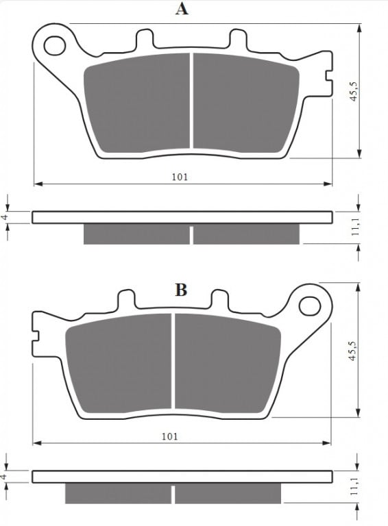 Obrázek produktu Brzdové destičky GOLDFREN 424 S3 424 S3