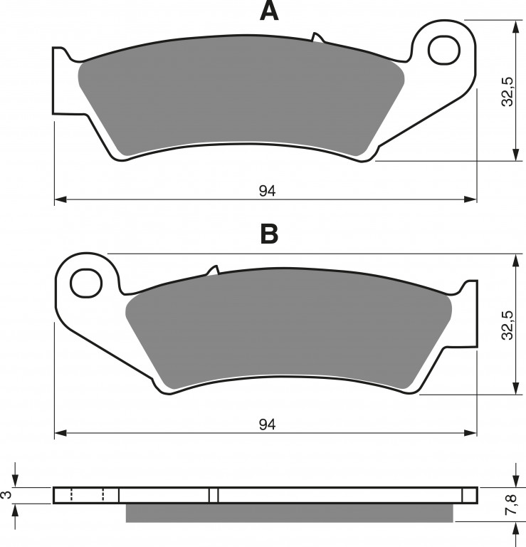 Obrázek produktu Brzdové destičky GOLDFREN 004 S33 OFF-ROAD FRONT 004 S33 OFF-ROA