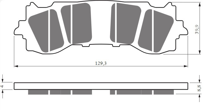 Obrázek produktu Brzdové destičky GOLDFREN 430 S33 STREET FRONT 430 S33 STREET 