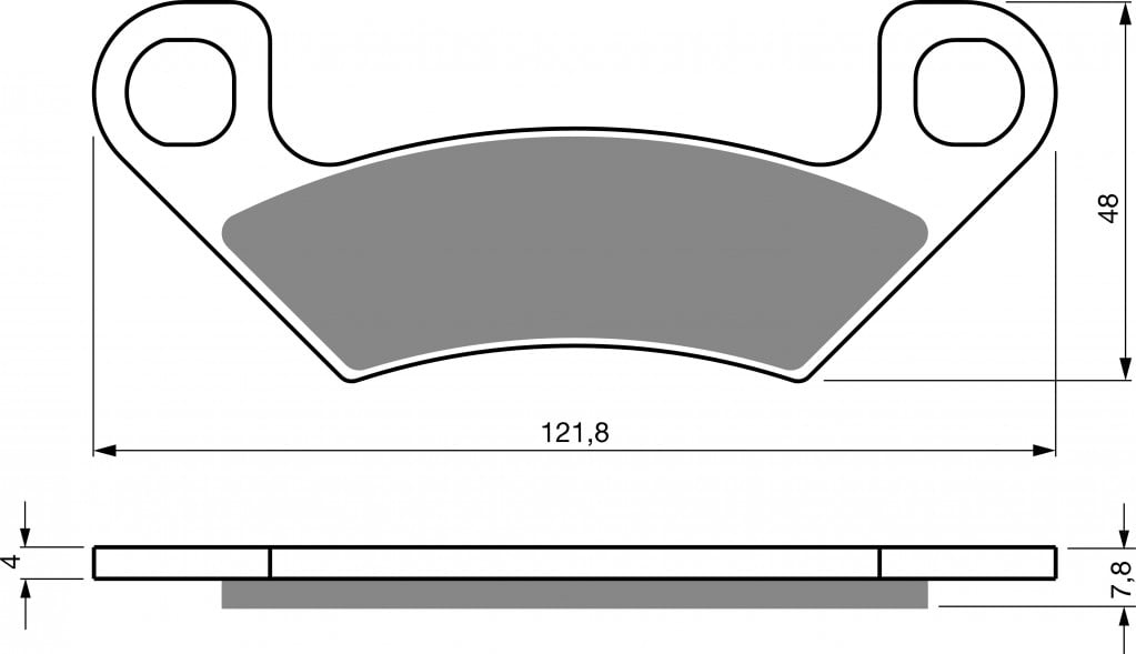 Obrázek produktu Brzdové destičky GOLDFREN 408 S33 STREET REAR 408 S33 STREET 