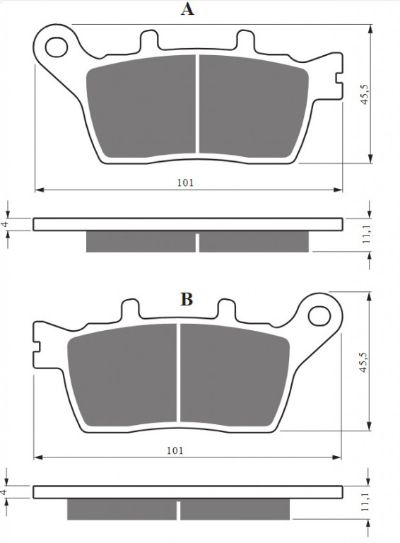 Obrázek produktu Brzdové destičky GOLDFREN 424 S33 STREET REAR 424 S33 STREET 