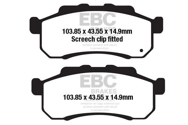 Obrázek produktu Brzdové destičky EBC FA712SV FA712SV